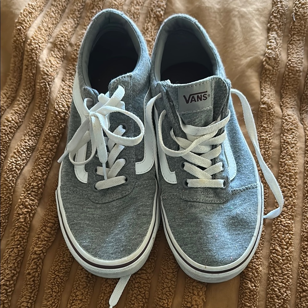 Vans Gray and White Women's Sneakers